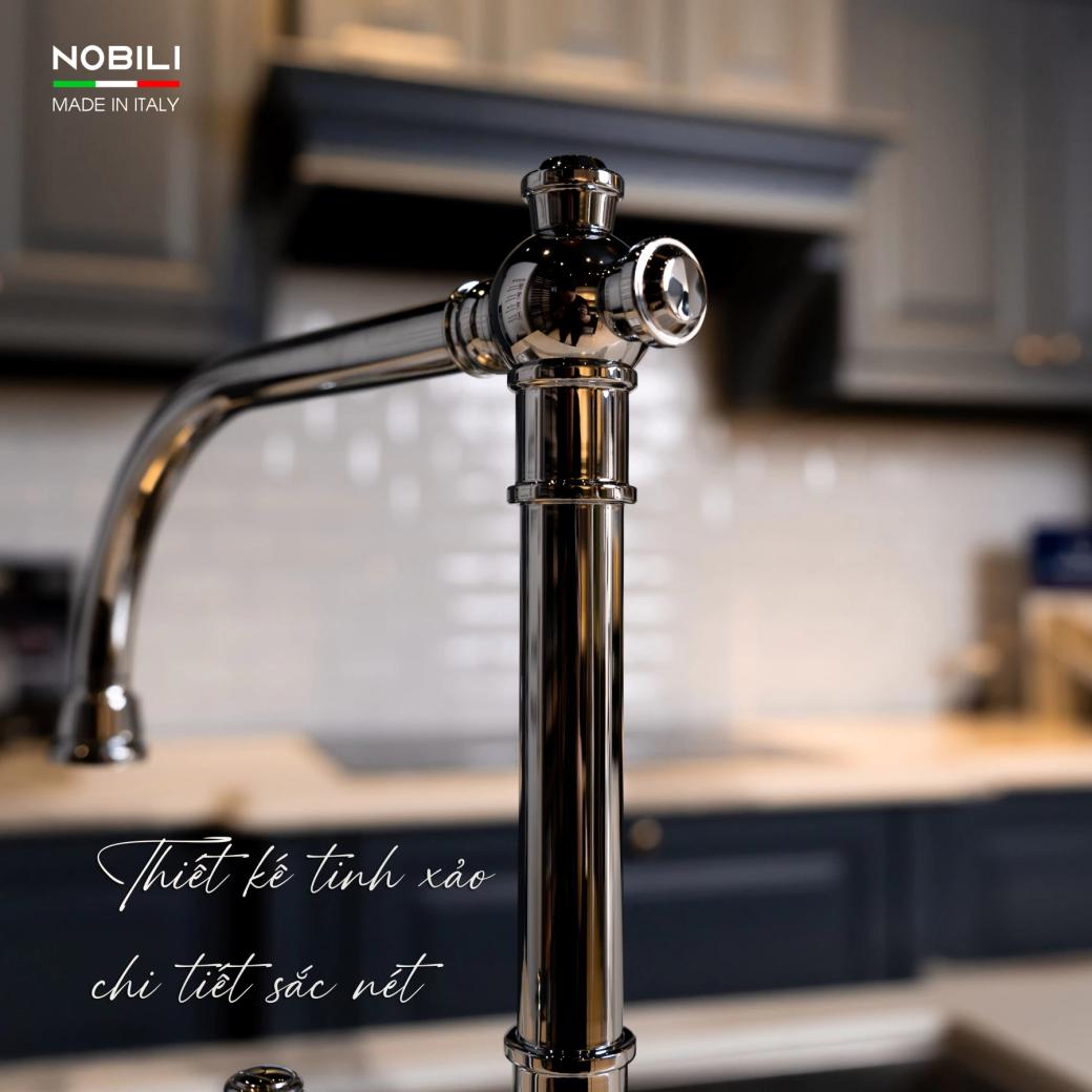 Ảnh VÒI RỬA BÁT CẦN CỨNG NOBILI CHARLIE NB254 11