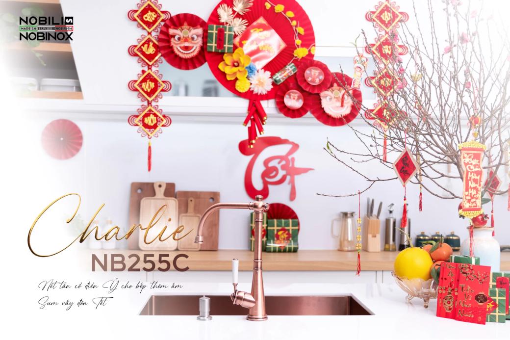 Ảnh VÒI RỬA BÁT CẦN CỨNG NOBILI CHARLIE NB255C 2