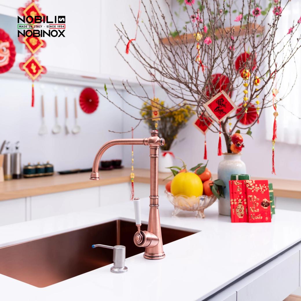 Ảnh VÒI RỬA BÁT CẦN CỨNG NOBILI CHARLIE NB255C 4