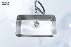 Ảnh CHẬU RỬA BÁT 1 HỐ NOBINOX PURA NT622U 12