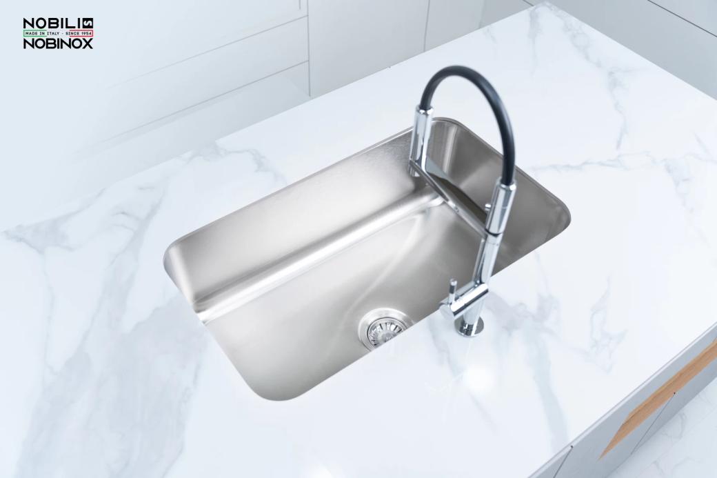 Ảnh CHẬU RỬA BÁT 1 HỐ NOBINOX PURA NT622U 15