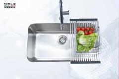 Ảnh CHẬU RỬA BÁT 1 HỐ NOBINOX PURA NT622U 17