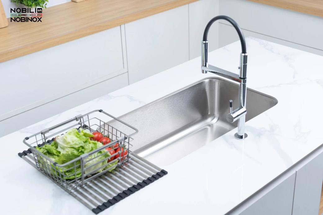Ảnh CHẬU RỬA BÁT 1 HỐ NOBINOX PURA NT622U 19