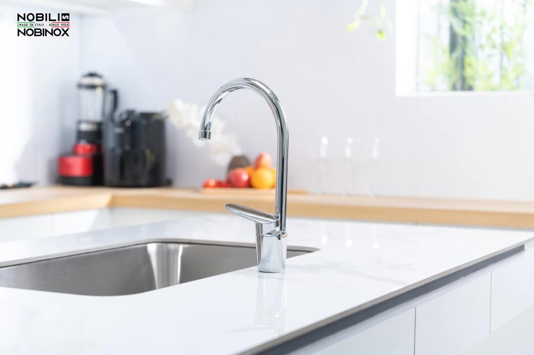 Ảnh VÒI RỬA BÁT CẦN CỨNG NOBILI BLUES NB188 2