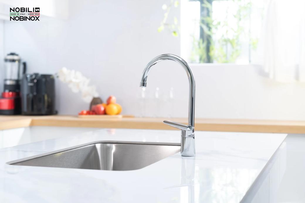 Ảnh VÒI RỬA BÁT CẦN CỨNG NOBILI BLUES NB188 8