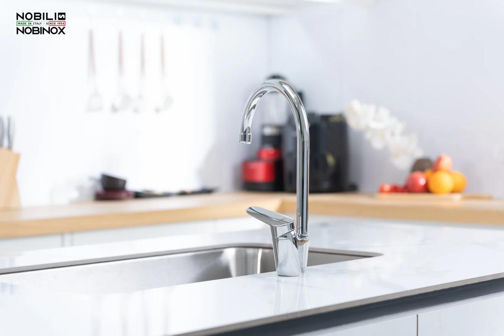 Ảnh VÒI RỬA BÁT CẦN CỨNG NOBILI BLUES NB188 9