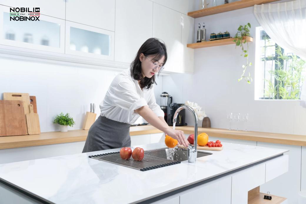 Ảnh VÒI RỬA BÁT CẦN CỨNG NOBILI BLUES NB188 20