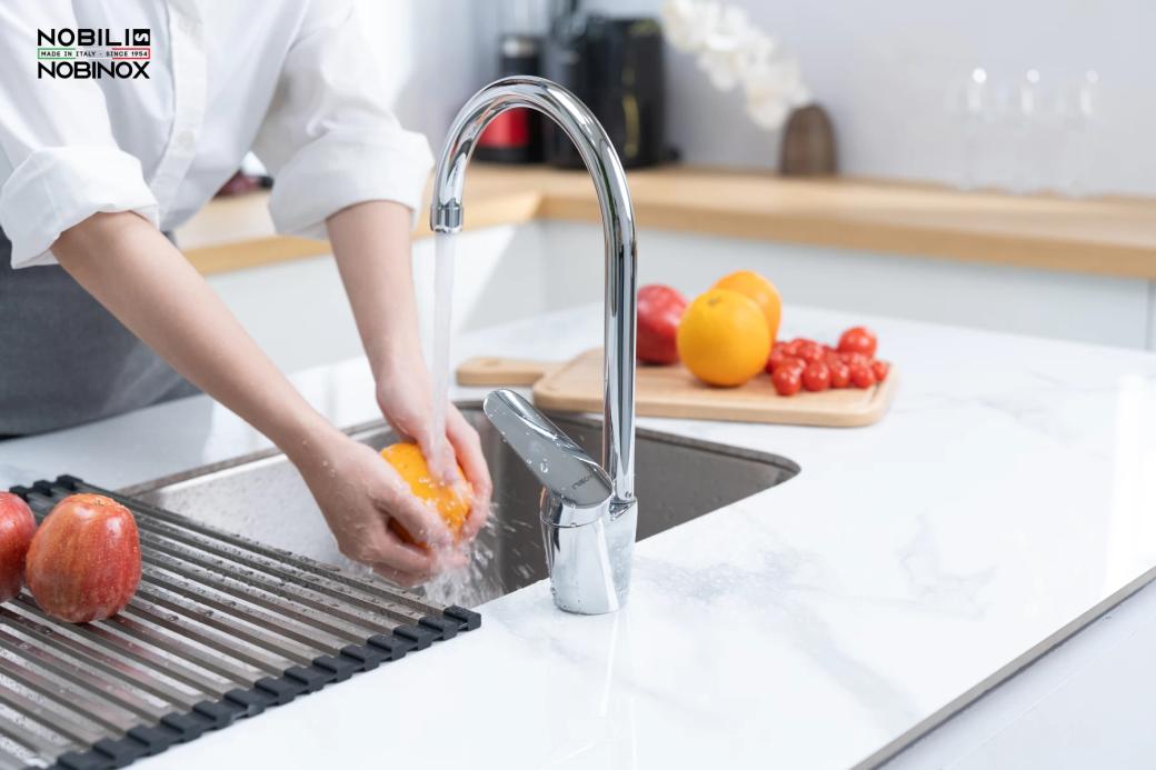Ảnh VÒI RỬA BÁT CẦN CỨNG NOBILI BLUES NB188 25