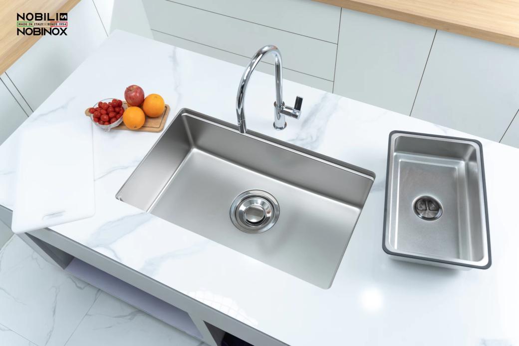 Ảnh CHẬU RỬA BÁT 1 HỐ NOBINOX ROSA NN974DT 7