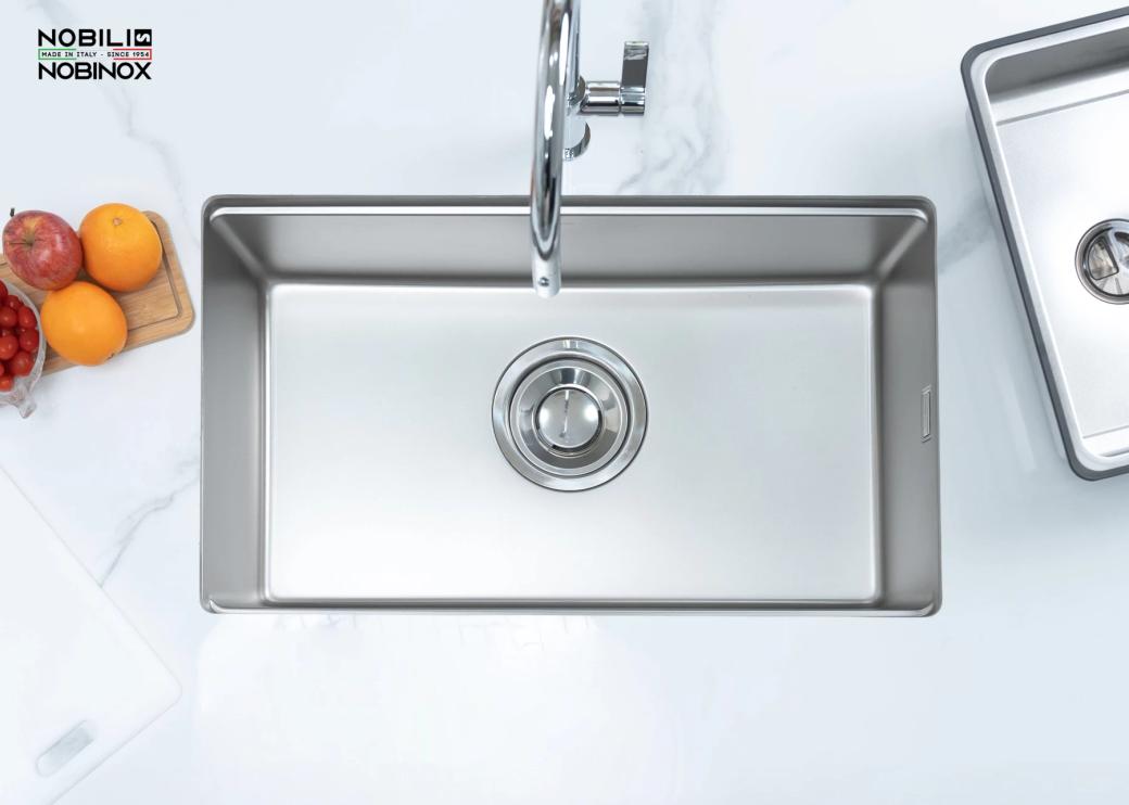 Ảnh CHẬU RỬA BÁT 1 HỐ NOBINOX ROSA NN974DT 8