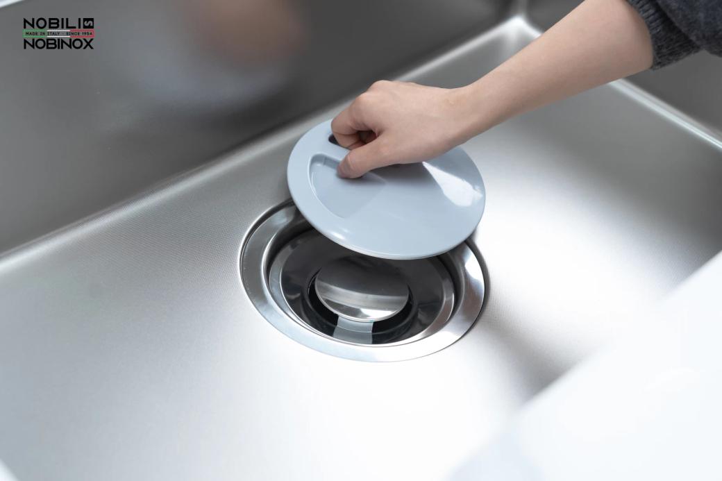 Ảnh CHẬU RỬA BÁT 1 HỐ NOBINOX ROSA NN974DT 14