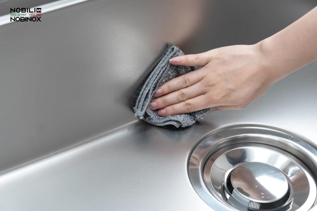 Ảnh CHẬU RỬA BÁT 1 HỐ NOBINOX ROSA NN974DT 16