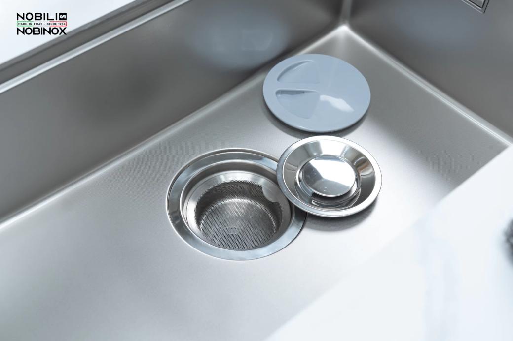 Ảnh CHẬU RỬA BÁT 1 HỐ NOBINOX ROSA NN974DT 18