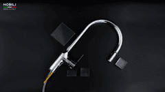 Ảnh VÒI RỬA BÁT DÂY RÚT NOBILI RING NB131L 14
