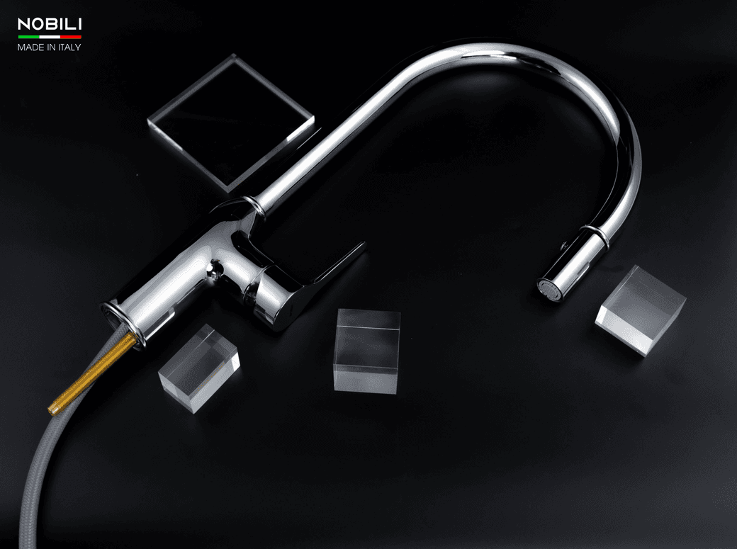 Ảnh VÒI RỬA BÁT DÂY RÚT NOBILI RING NB131L 17