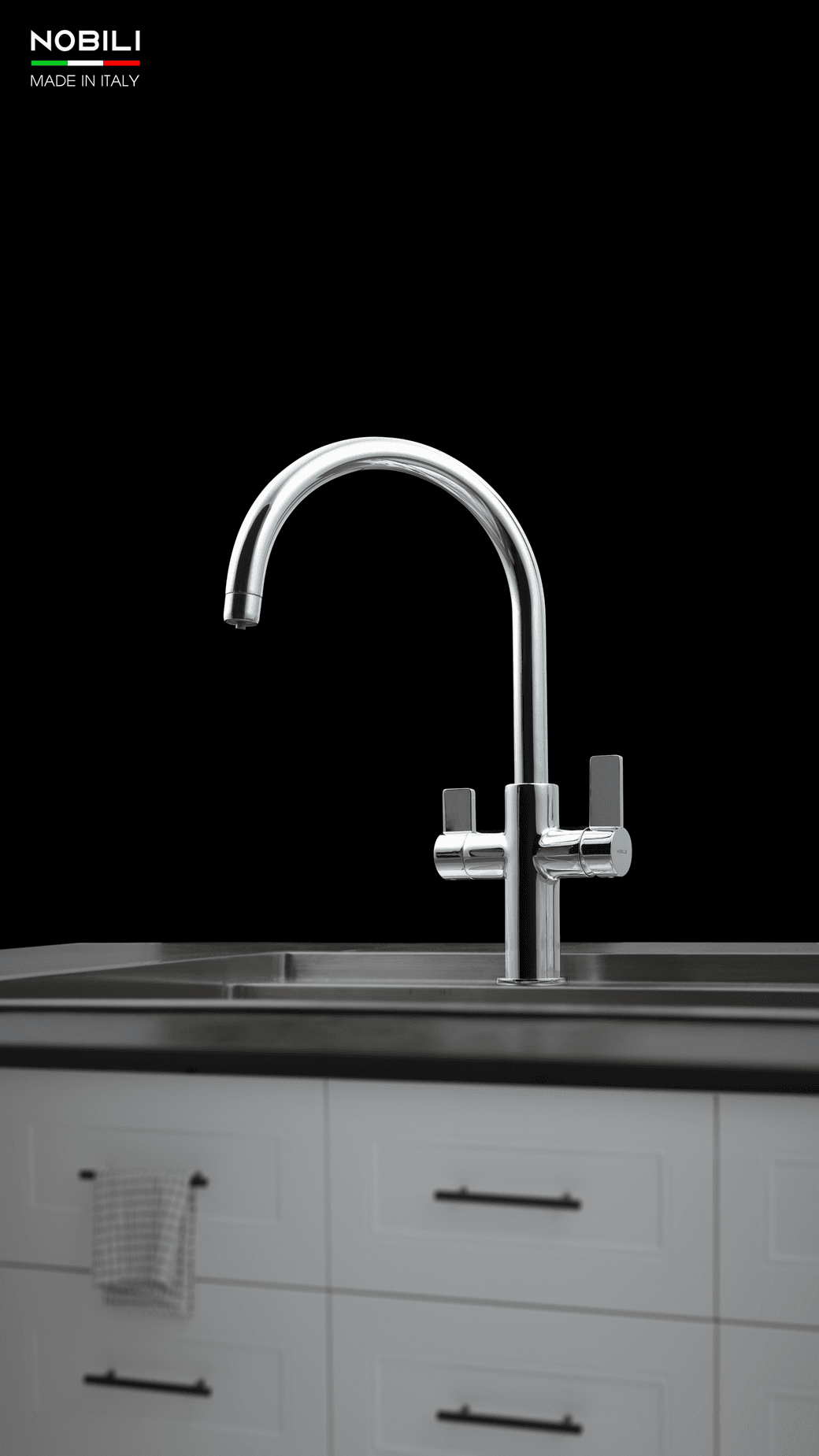VÒI RỬA BÁT 3 ĐƯỜNG NƯỚC NOBILI SORA NB164 - hover