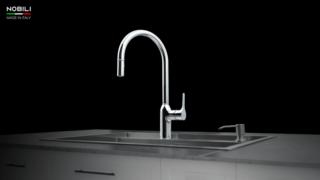 Ảnh VÒI RỬA BÁT DÂY RÚT NOBILI RING NB131L 10