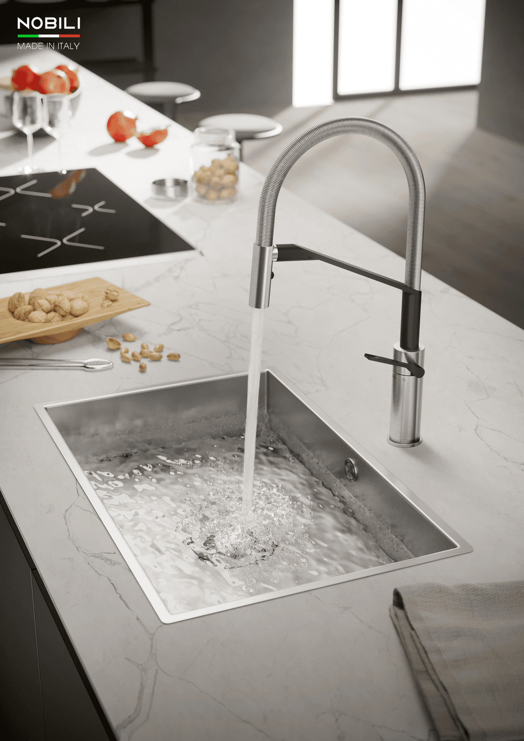 Ảnh VÒI RỬA BÁT CẦN MỀM NOBILI HERON NB228 2
