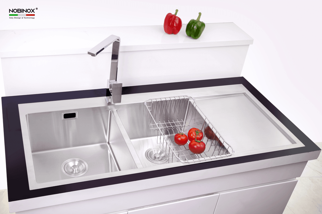 Ảnh CHẬU RỬA BÁT 2 HỐ NOBINOX LIKEN NL749 5