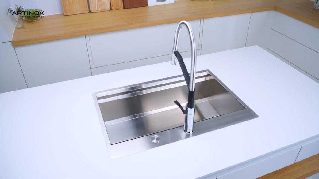 Ảnh CHẬU RỬA BÁT 1 HỐ ARTINOX MOSE NA808 14