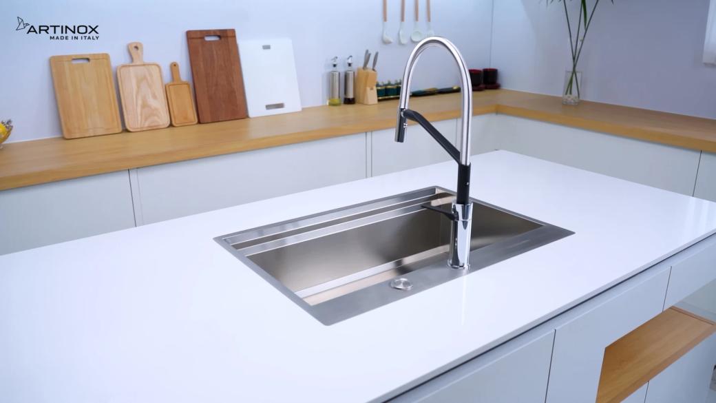 Ảnh CHẬU RỬA BÁT 1 HỐ ARTINOX MOSE NA808 15