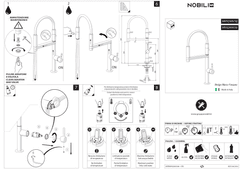 Ảnh VÒI RỬA BÁT CẦN MỀM NOBILI MOVE NB133S 16