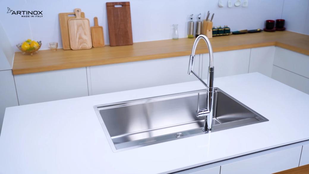 Ảnh CHẬU RỬA BÁT 1 HỐ ARTINOX NEWGO NA830 16