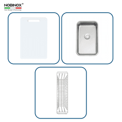 Ảnh CHẬU RỬA BÁT 1 HỐ NOBINOX ROSA NN974DT 25