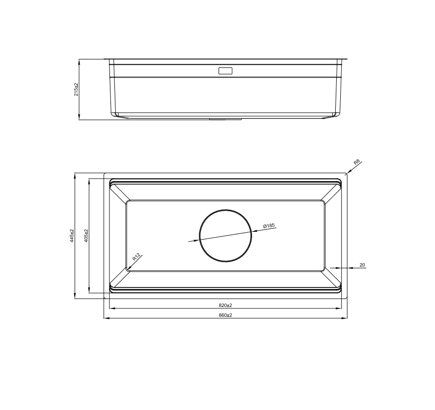 Ảnh CHẬU RỬA BÁT 1 HỐ NOBINOX LIRA NJ566D 19