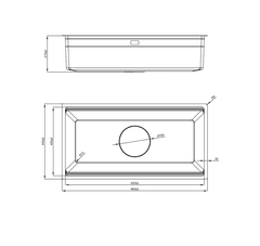 Ảnh CHẬU RỬA BÁT 1 HỐ NOBINOX LIRA NJ566D 19