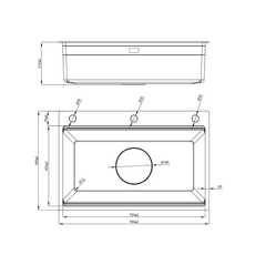 Ảnh CHẬU RỬA BÁT 1 HỐ NOBINOX LIRA NJ560D 17