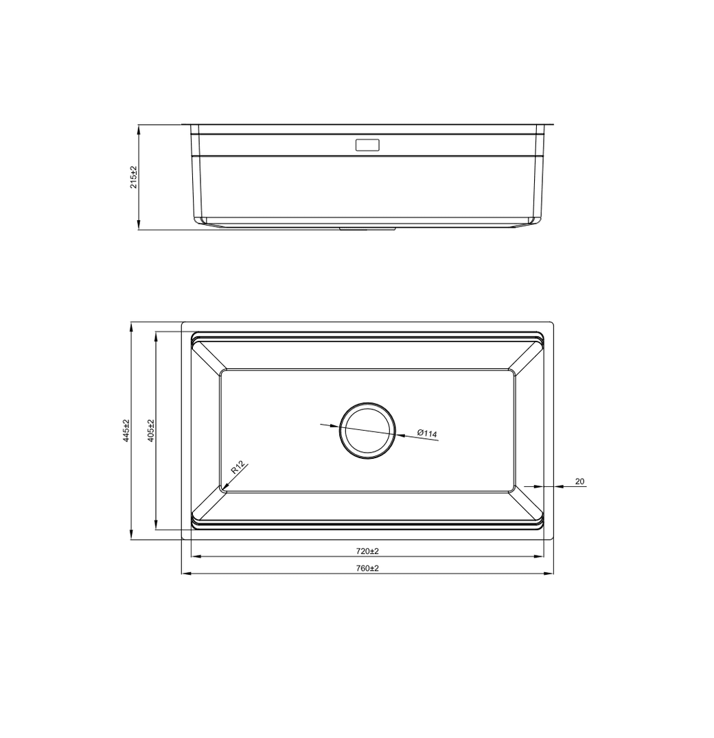 Ảnh CHẬU RỬA BÁT 1 HỐ NOBINOX LIRA NJ562D 23