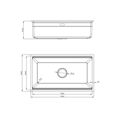 Ảnh CHẬU RỬA BÁT 1 HỐ NOBINOX LIRA NJ562D 23