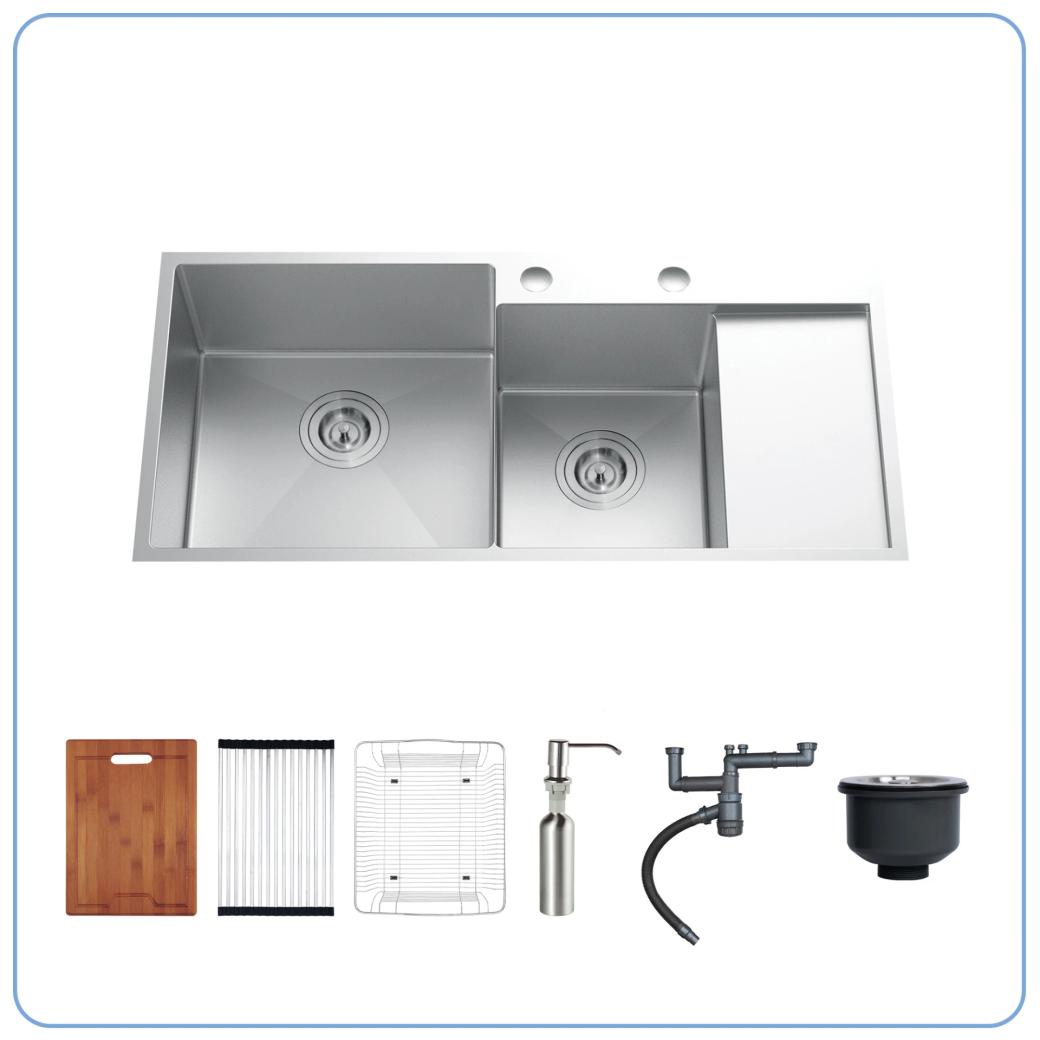 Ảnh CHẬU RỬA BÁT 2 HỐ NOBINOX LIKEN NL746 2
