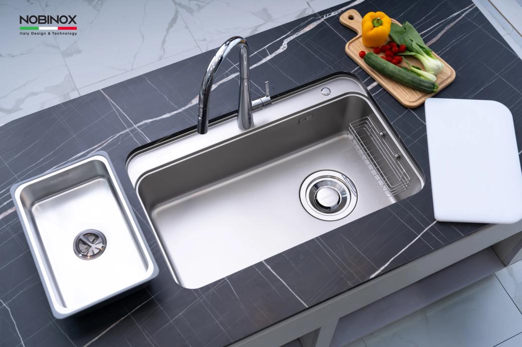 Ảnh CHẬU RỬA BÁT 1 HỐ NOBINOX NOVA A382 4