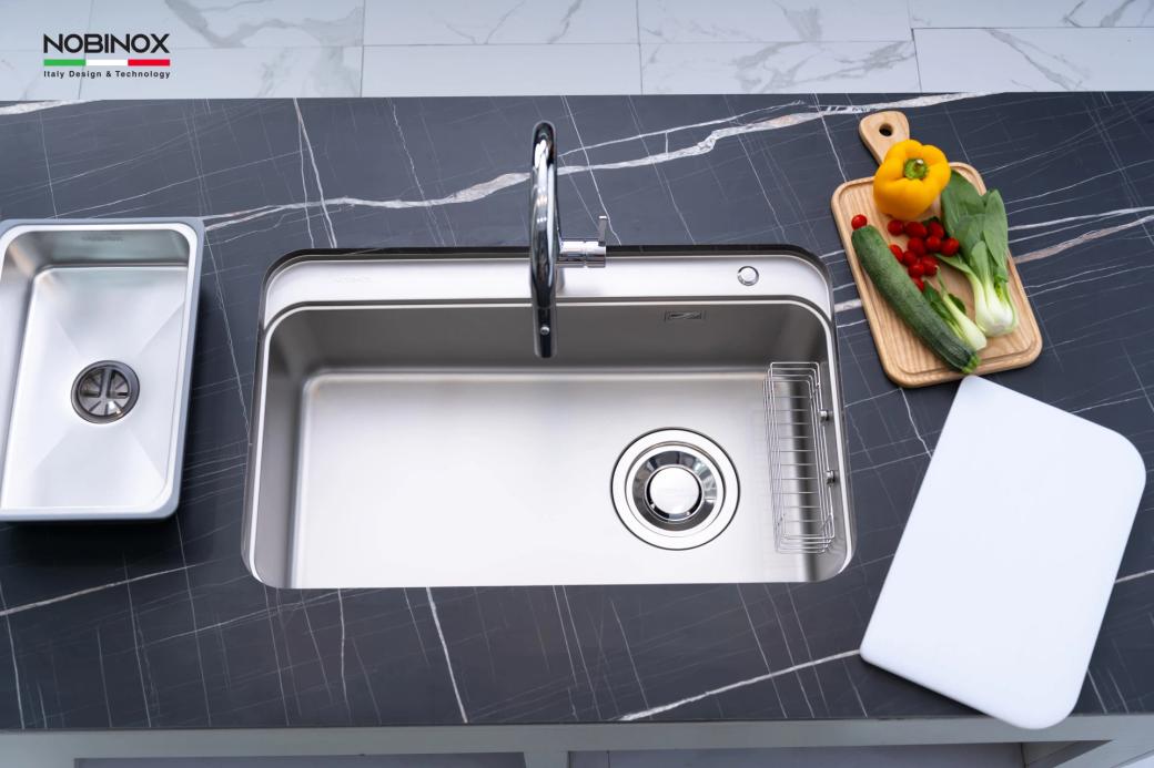 Ảnh CHẬU RỬA BÁT 1 HỐ NOBINOX NOVA A382 5