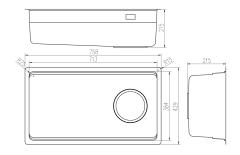 Ảnh CHẬU RỬA BÁT 1 HỐ NOBINOX LUMIA NX556 15