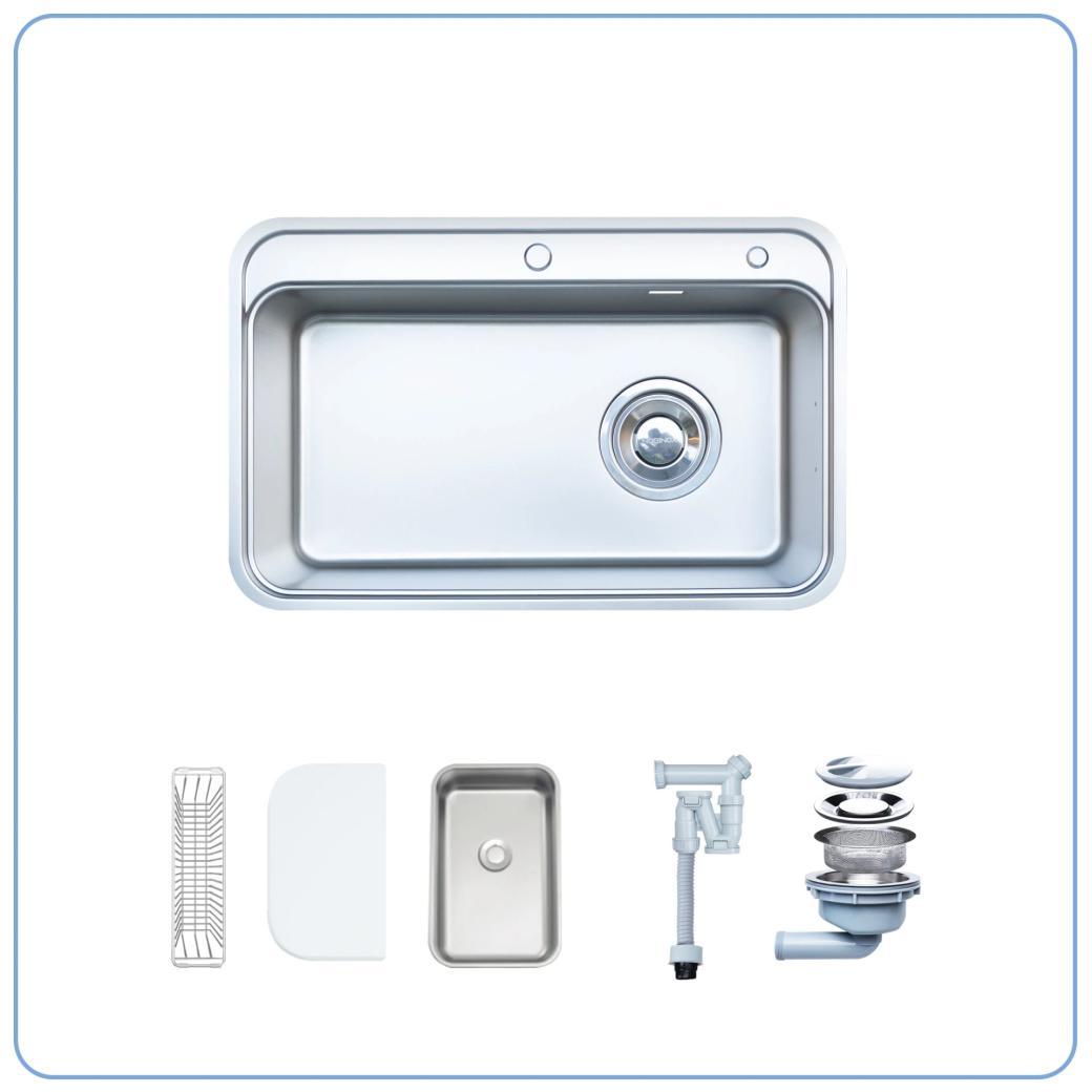 Ảnh CHẬU RỬA BÁT 1 HỐ NOBINOX NOVA A382 2