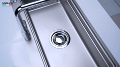 Ảnh CHẬU RỬA BÁT 1 HỐ NOBINOX LIRA NJ564D 11
