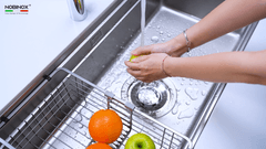 Ảnh CHẬU RỬA BÁT 1 HỐ NOBINOX LIRA NJ566D 10