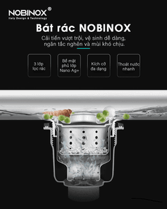 Ảnh CHẬU RỬA BÁT 2 HỐ NOBINOX RAZIA NJ577 26