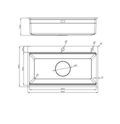 Ảnh CHẬU RỬA BÁT 1 HỐ NOBINOX LIRA NJ564D 18