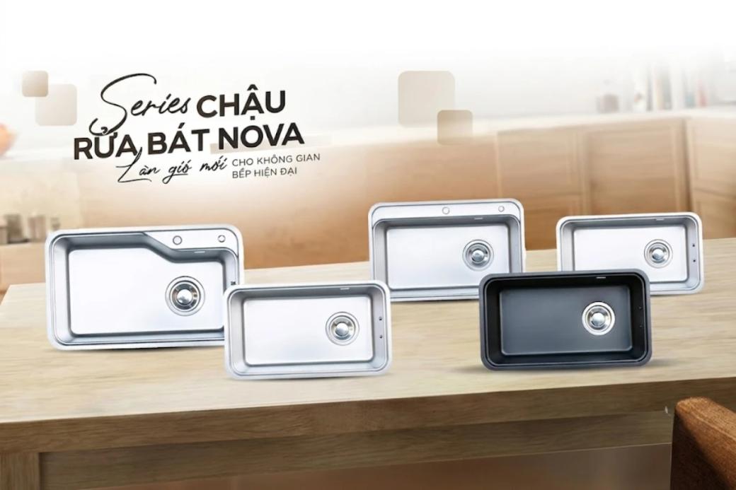 BỘ SƯU TẬP CHẬU BẾP NOBINOX NOVA