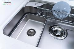 Ảnh CHẬU RỬA BÁT 1 HỐ NOBINOX ARVO B085 7