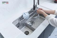 Ảnh CHẬU RỬA BÁT 1 HỐ NOBINOX ARVO B275 9