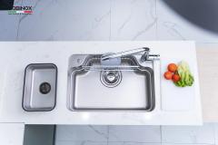 Ảnh CHẬU RỬA BÁT 1 HỐ NOBINOX ARVO B370 3