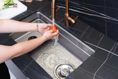 Ảnh CHẬU RỬA BÁT 1 HỐ NOBINOX ARVO V676 11