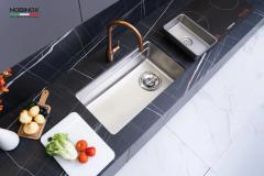 Ảnh CHẬU RỬA BÁT 1 HỐ NOBINOX ARVO V676 3