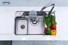 Ảnh CHẬU RỬA BÁT 1 HỐ NOBINOX LIKEN NL890D 4
