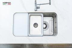 Ảnh CHẬU RỬA BÁT 1 HỐ NOBINOX MONO VA203M 9
